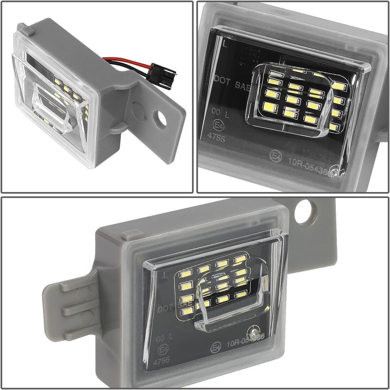 NUVISION LIGHTING Pair of LED License Plate Lights Compatible with 14-22 Silverado/Sierra 1500, GM2875100 GM2875101, NVL-LPL-022 - Image 3